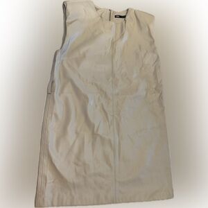 Zara Cream Leather Dress Luxurious Feel Women’s Size Med